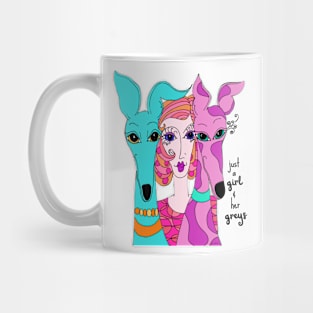 Greyhounds And A Girl Mug